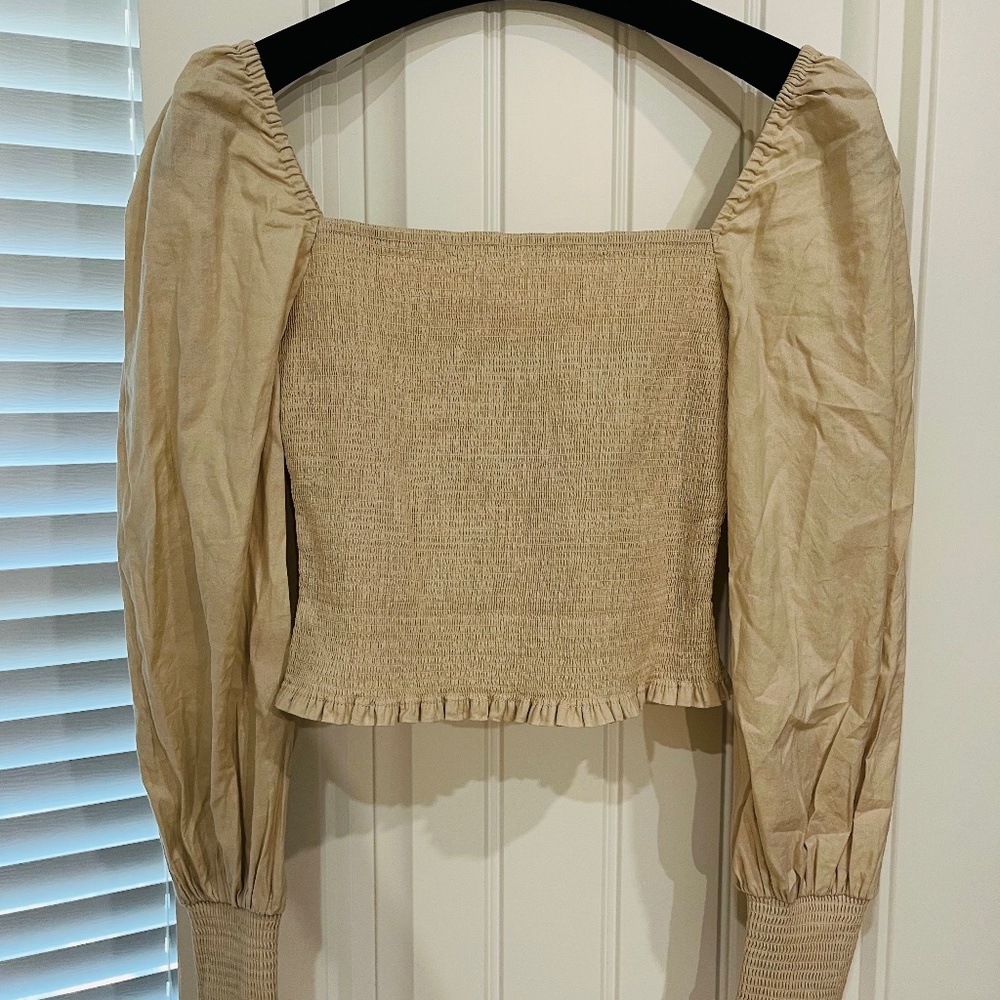Gianni Binni Smocked Top Angel Square